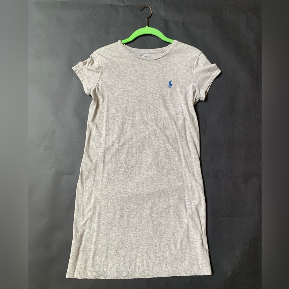 Ralph Lauren Polo tee shirt dress, Medium, Gray, worn once